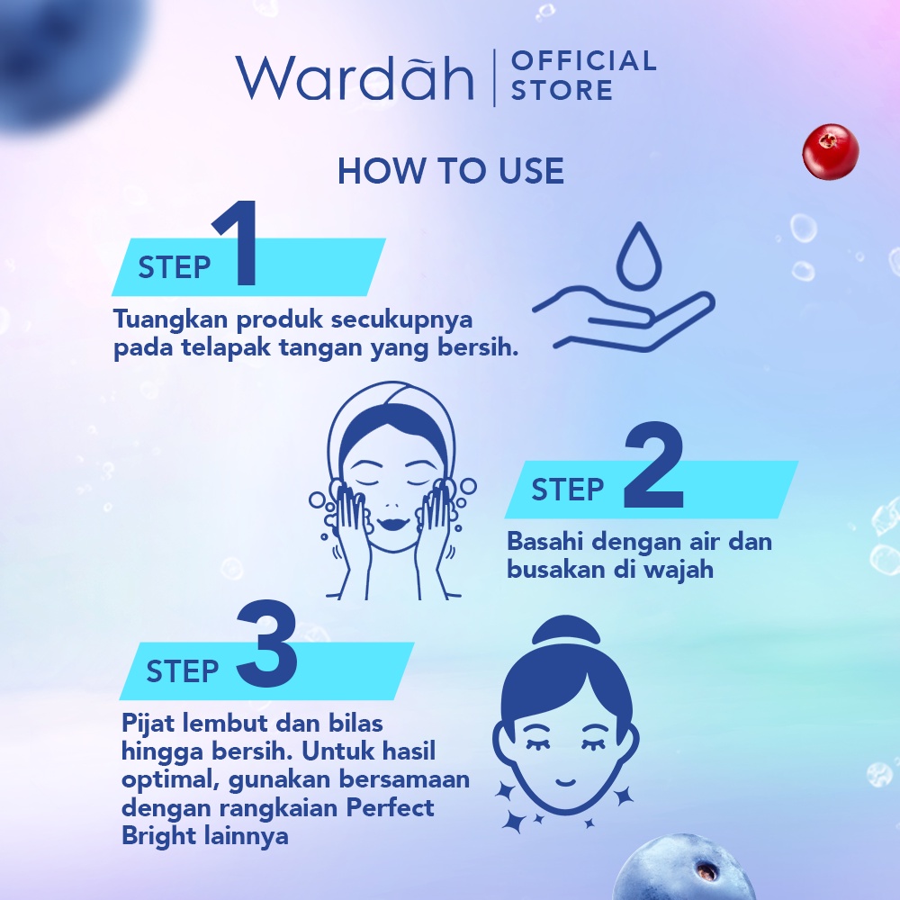 Wardah Perfect Bright Creamy Foam Brightening+ Oil Control 50ml