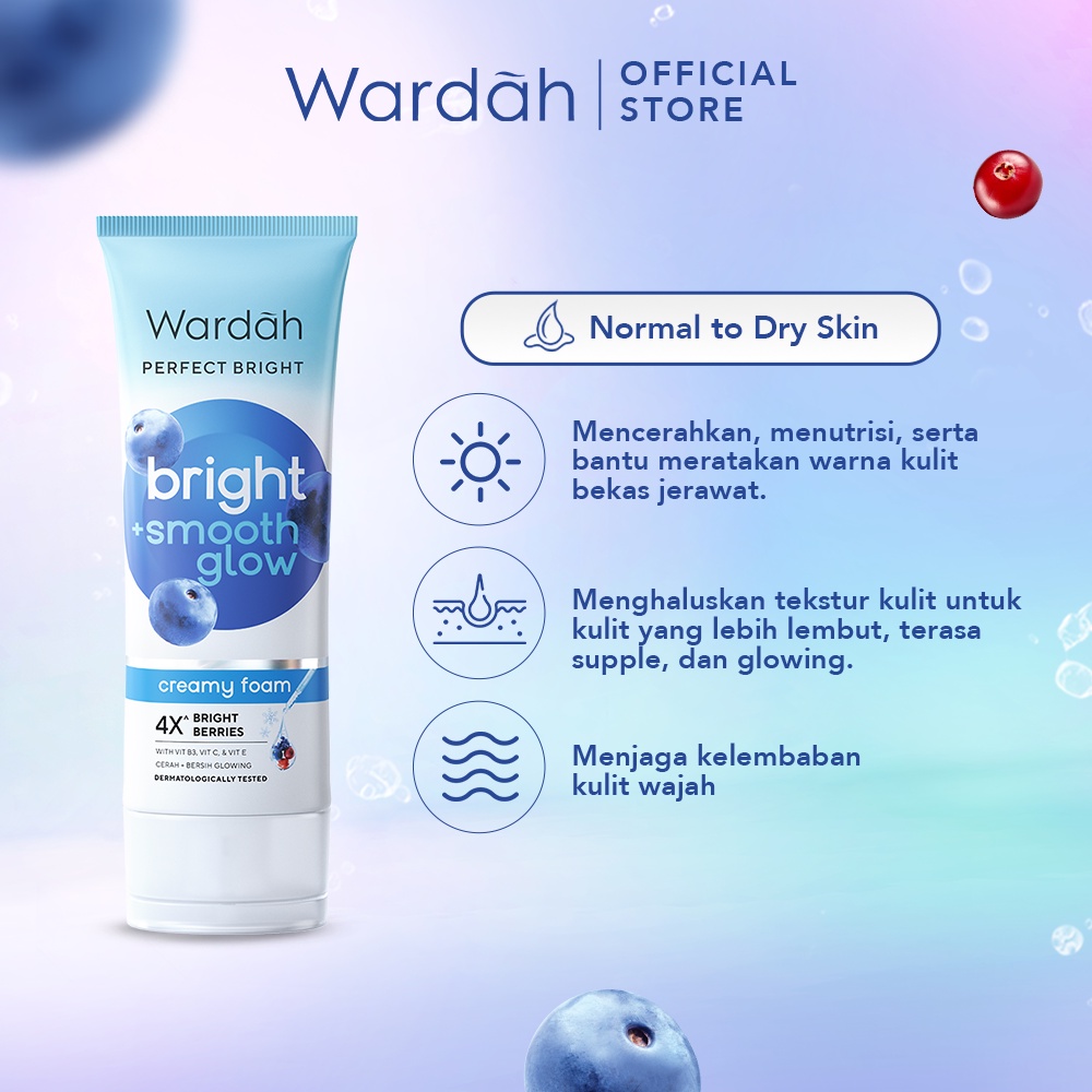 Wardah Perfect Bright Creamy Foam Brightening+ Smooth Glow 50ml Wardah Perfect Bright Creamy Foam Brightening+ Smooth Glow 50ml