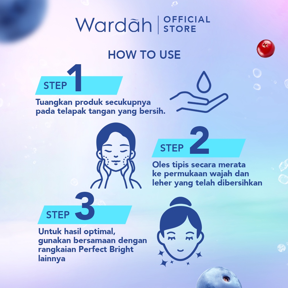 Wardah Perfect Bright+ Smooth Glow Moisturizer SPF30 20ml (Strip Biru)