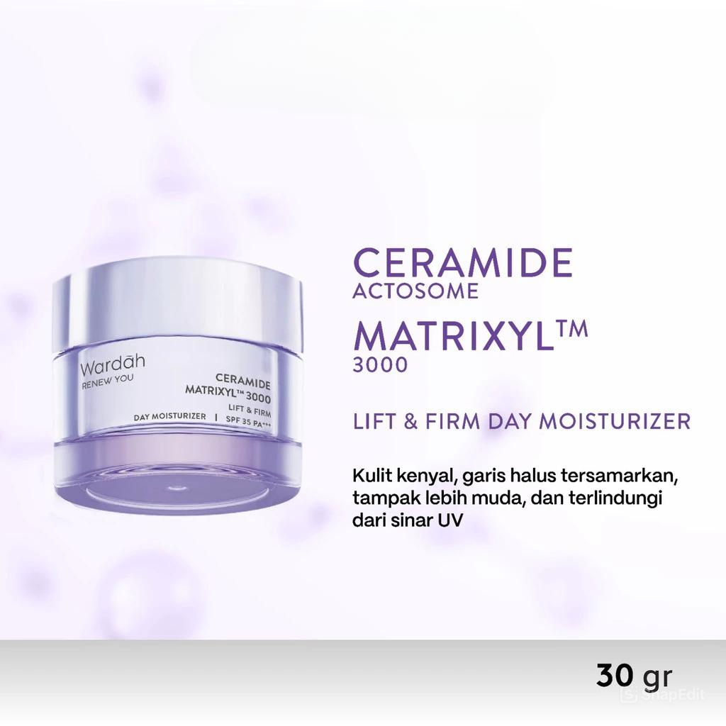Wardah Renew You Ceramide Matrixyl 3000 Lift & Firm SPF 35 PA+++ Day Moisturizer 30gr