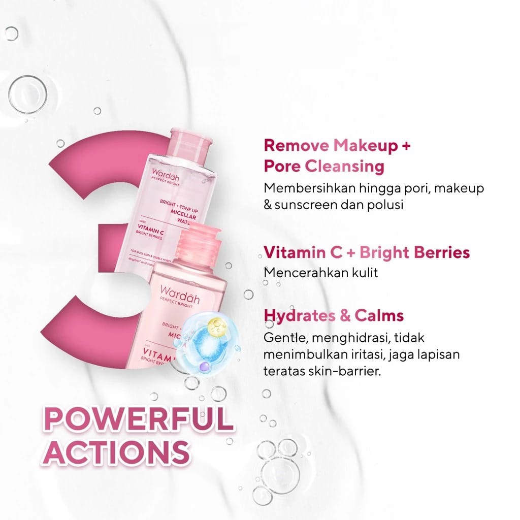 Wardah Perfect Bright + Tone Up Micellar Water 100ml