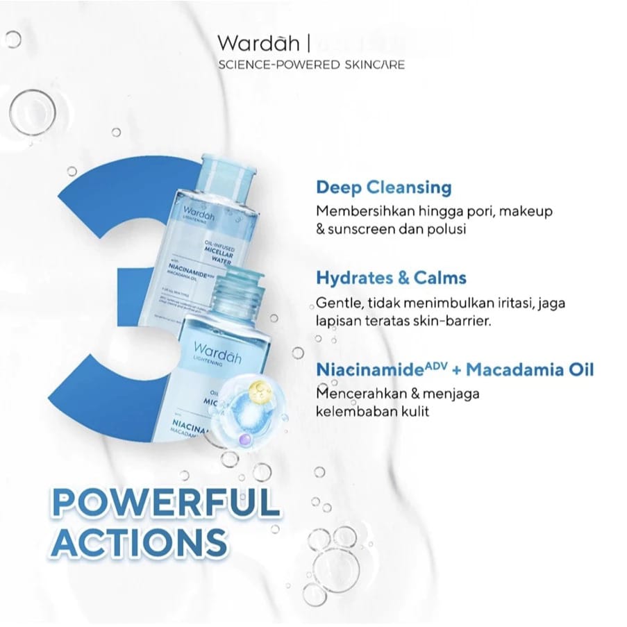 Wardah Lightening Oil-Infused Micellar Water 55ml Wardah Lightening Oil-Infused Micellar Water 55ml
