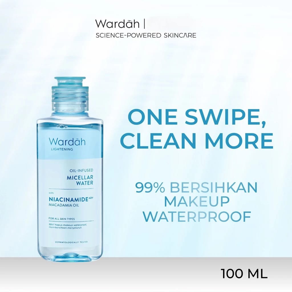 Wardah Lightening Oil-Infused Micellar Water 100ml Wardah Lightening Oil-Infused Micellar Water 100ml