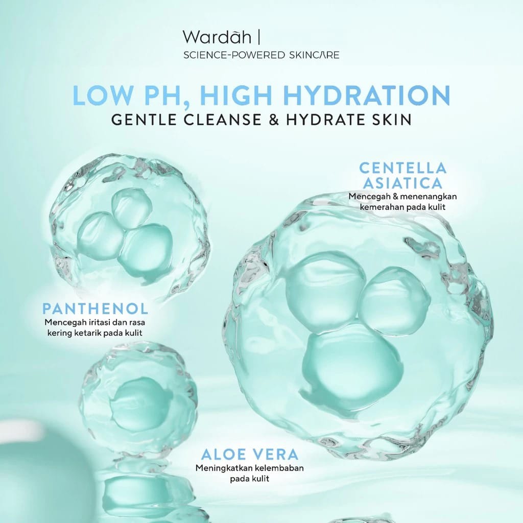 Wardah Cica Aloe Low pH Hydramild Facial Wash 50ml