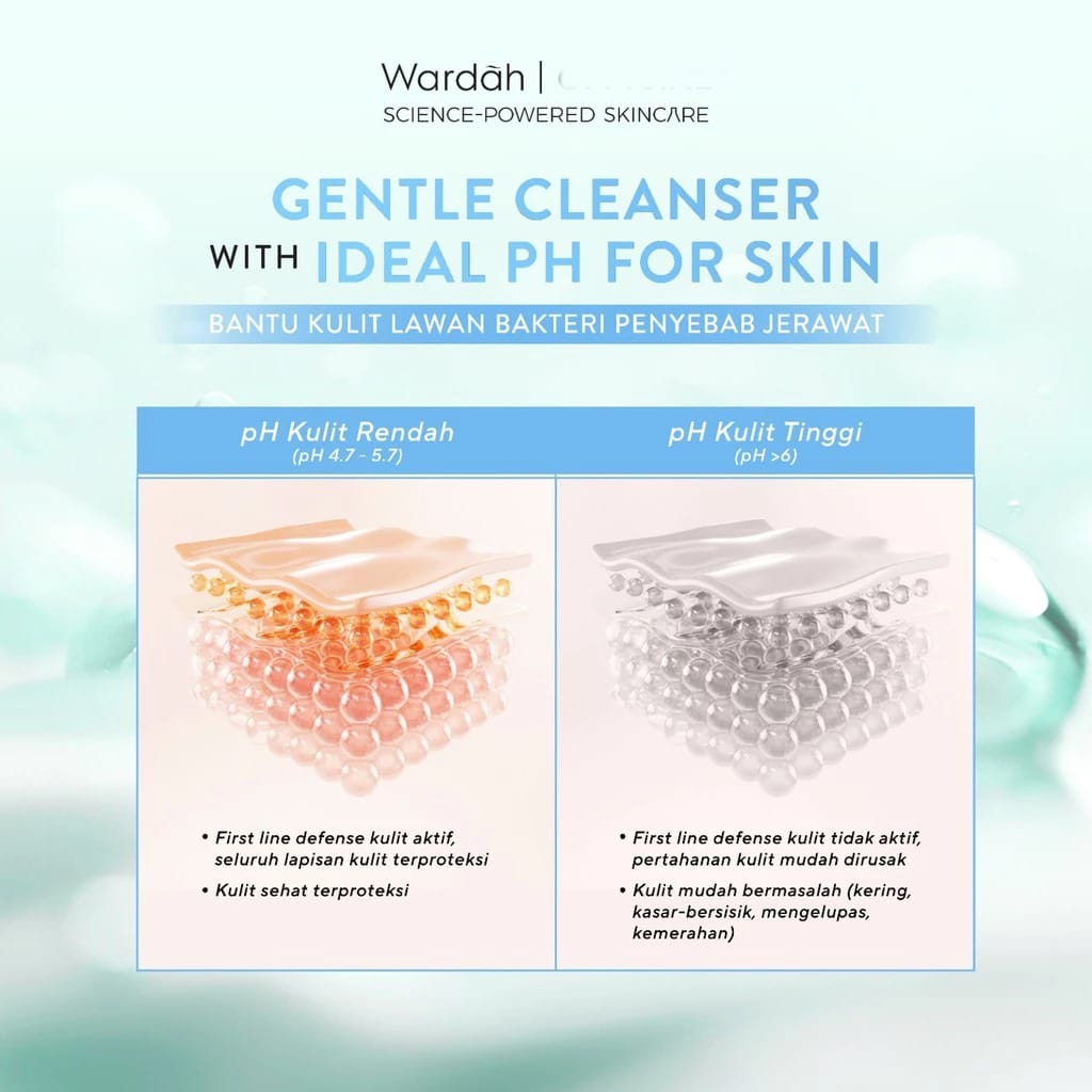 Wardah Cica Aloe Low pH Hydramild Facial Wash 50ml