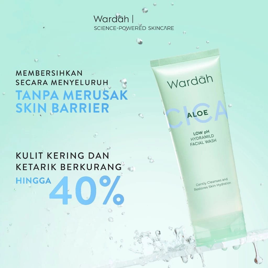 Wardah Cica Aloe Low pH Hydramild Facial Wash 100ml