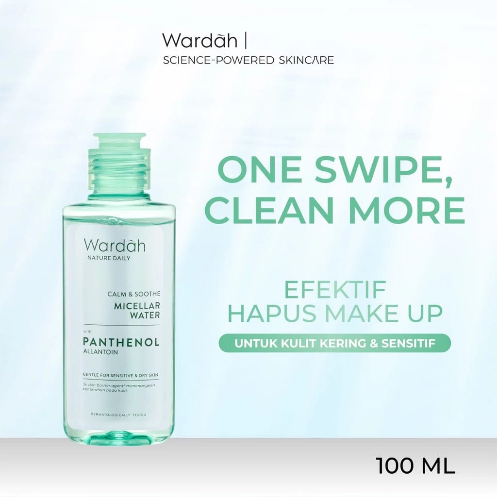 Wardah Nature Daily Calm & Soothe Micellar Water 100ml Wardah Nature Daily Calm & Soothe Micellar Water 100ml