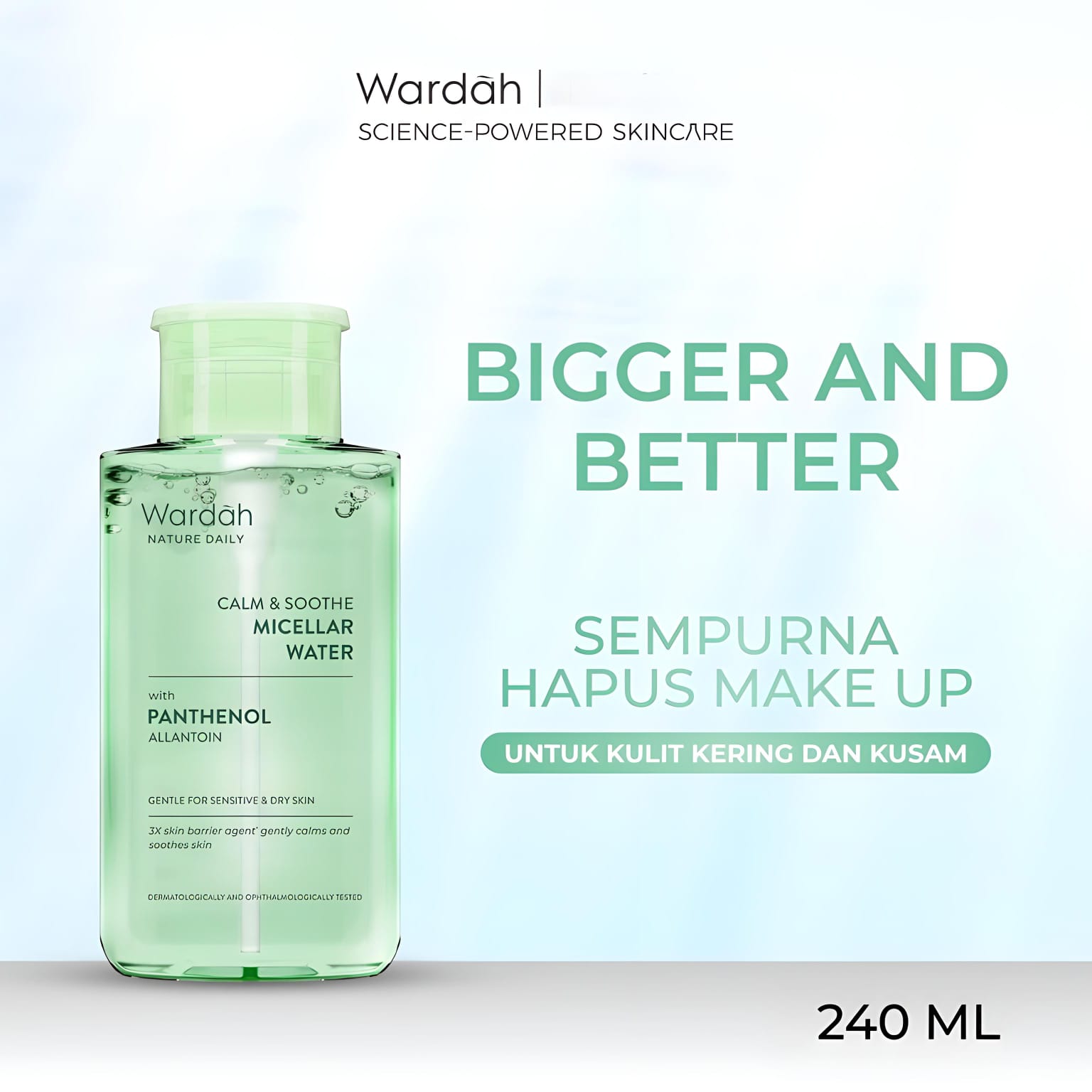 Wardah Nature Daily Calm & Soothe Micellar Water 240ml Wardah Nature Daily Calm & Soothe Micellar Water 240ml