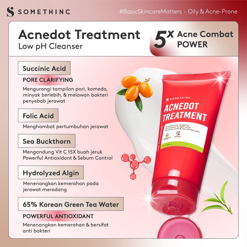 Somethinc Acnedot Treatment Low PH Cleanser 100ml