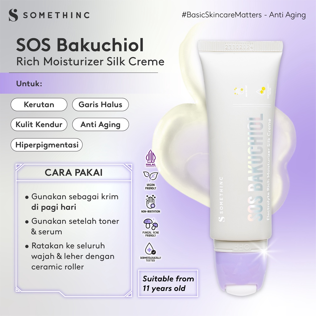 Somethinc SOS Bakuchiol Rich Moisturizer Silk Crème 25ml (Day/Night)