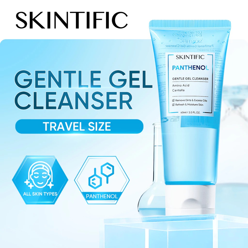 Skintific Panthenol Gentle Gel Cleanser 60ml Skintific Panthenol Gentle Gel Cleanser 60ml