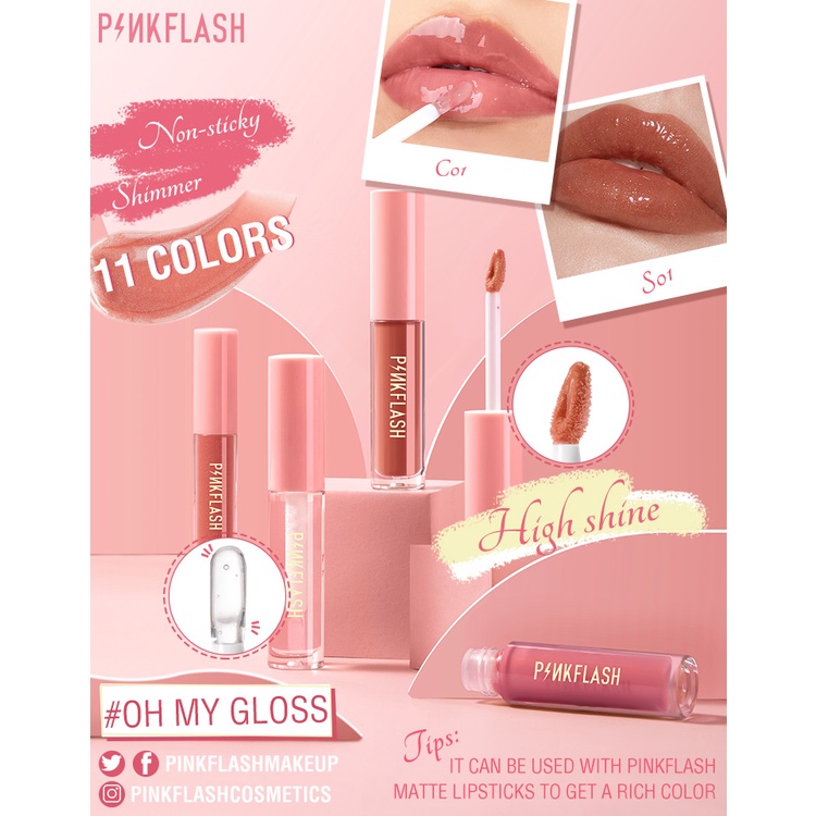Pinkflash Lasting Glossy Lipgloss - S04