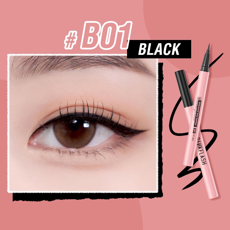 Pinkflash Waterproof Easy Eyeliner Pen E01 Black