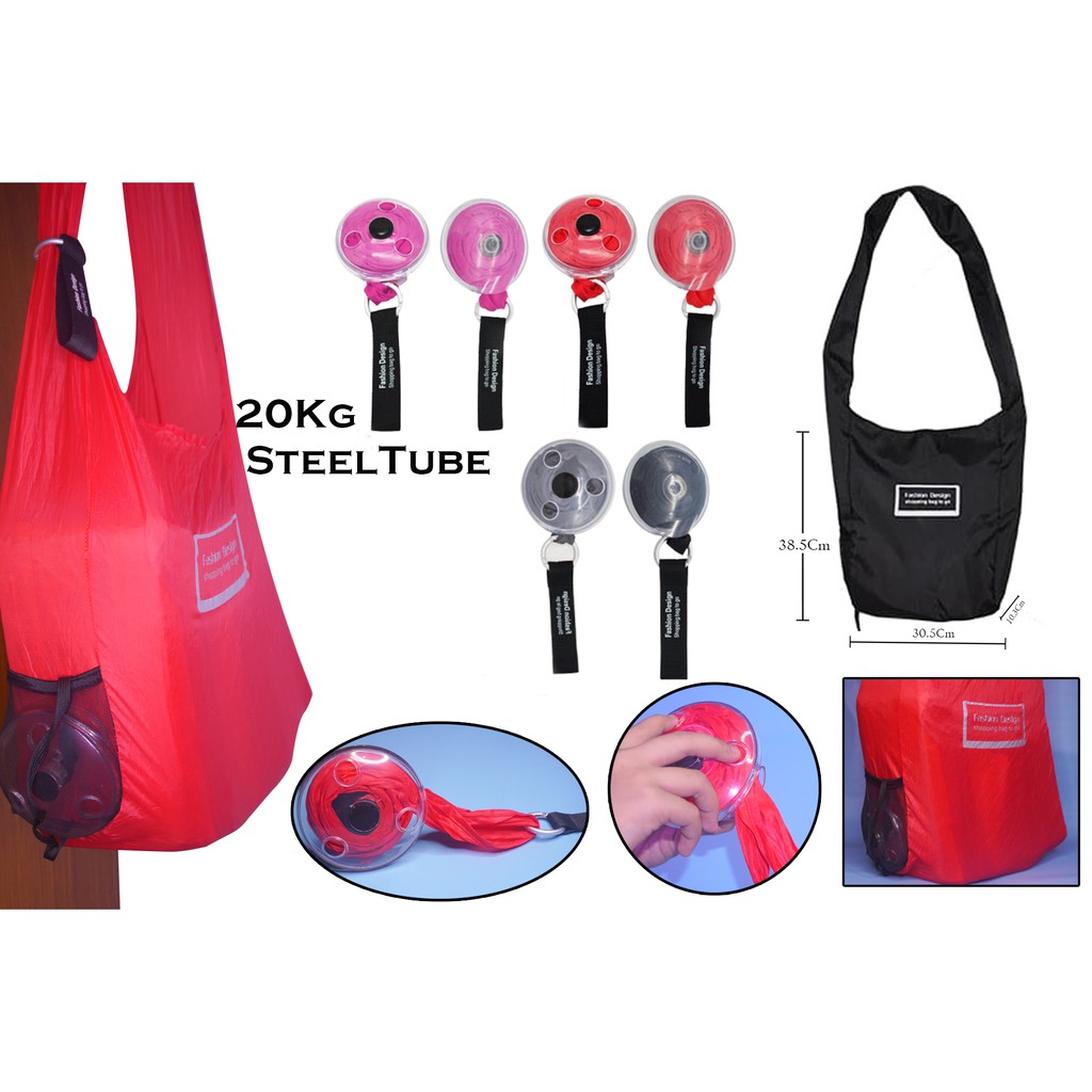 Tas Belanja Roll - Roll Up Bag - Shopping Bag Gulung Mini Praktis