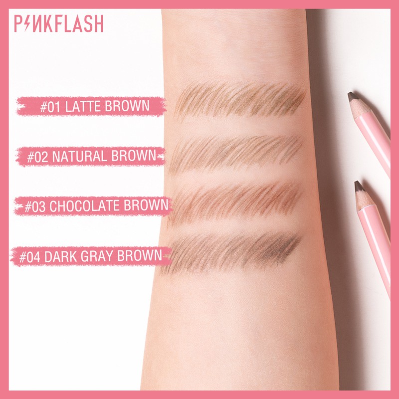 Pinkflash Waterproof Easy Eyebrow Pencil - 02 Natural Brown