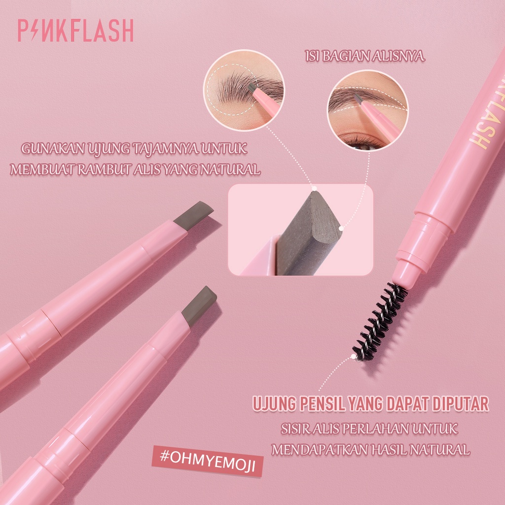 Pinkflash Waterproof Auto Eyebrow Pencil - 01 Natural Brown