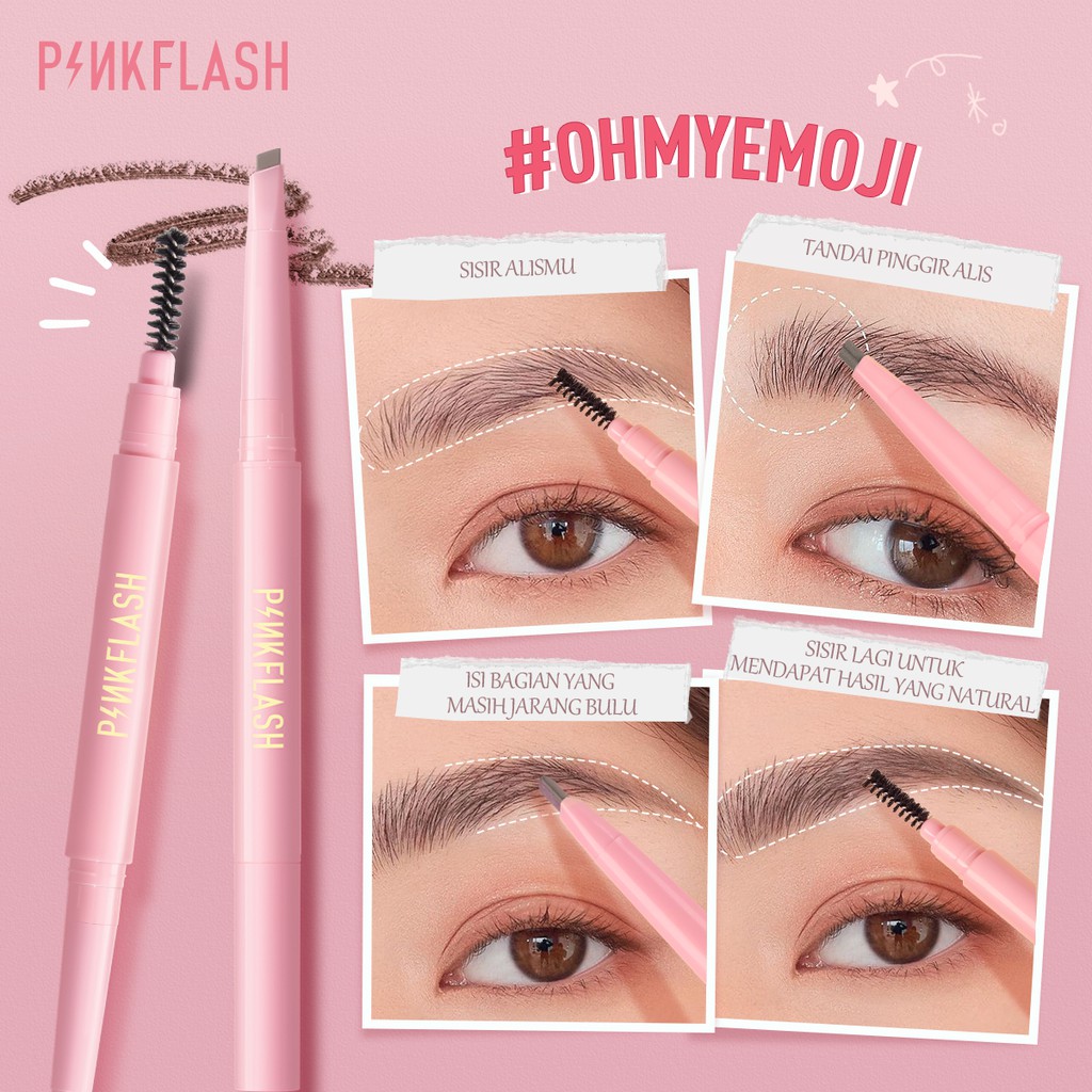 Pinkflash Waterproof Auto Eyebrow Pencil - 02 Chocolate Brown