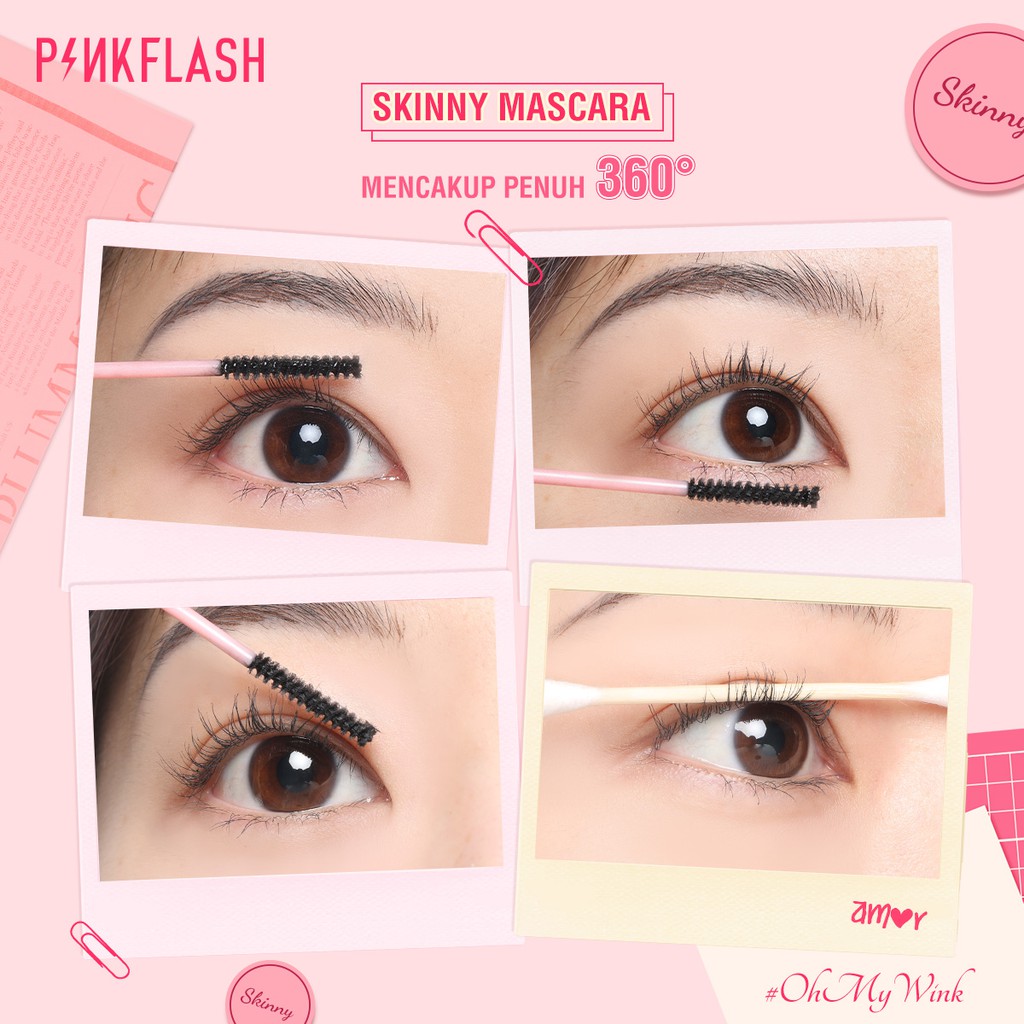 Pinkflash Lenghtening Waterproof Micro Brush Mascara