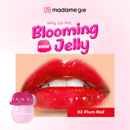 Madame Gie Blooming Jelly Lip Pot 5gr - 02 Plum Red
