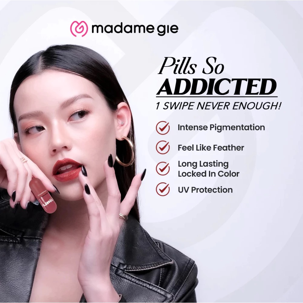 Madame Gie Lipill 5ml - Cherry Glaze