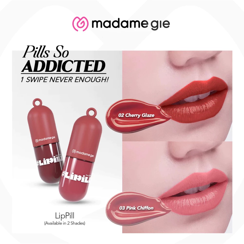 Madame Gie Lipill 5ml - Cherry Glaze