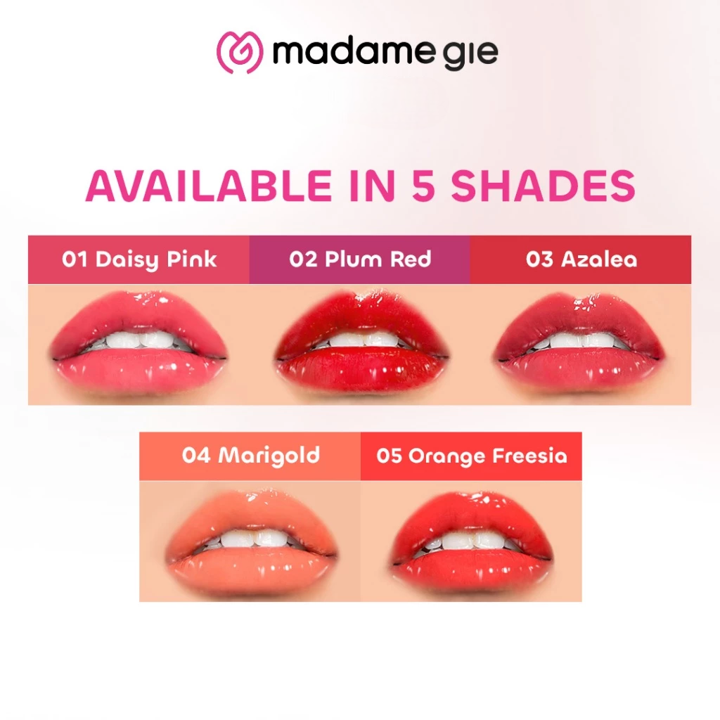 Madame Gie Blooming Jelly Lip Pot 5gr - 02 Plum Red