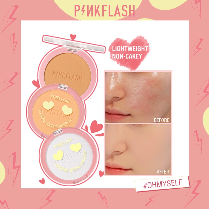 Pinkflash Lasting Matte Pressed Powder #000