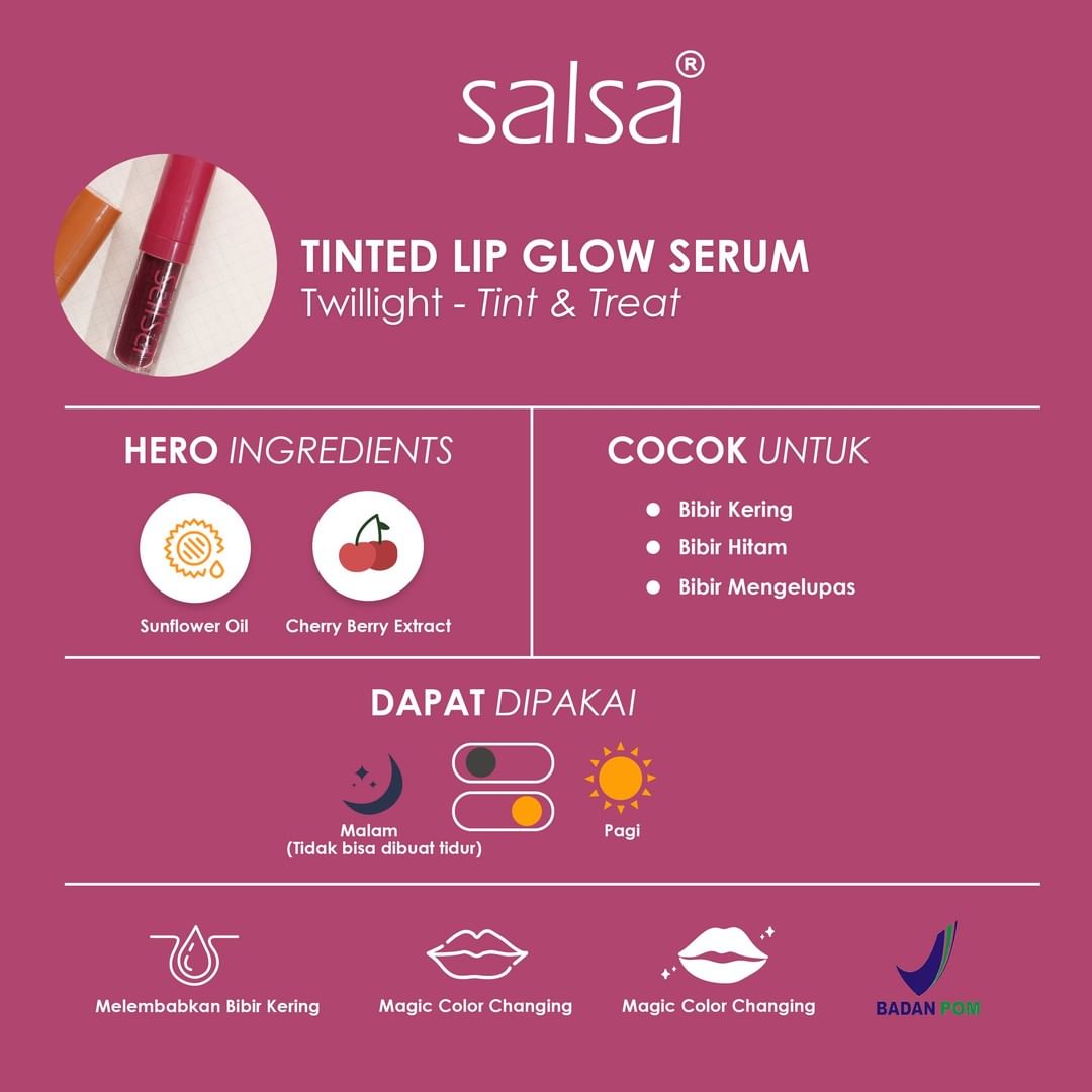 SALSA Lip Glow Serum - Twilight