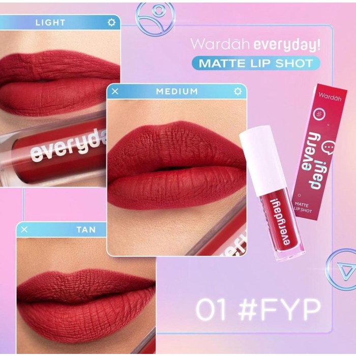 Wardah Everyday Matte Lip Shot - 01 FYP Wardah Everyday Matte Lip Shot - 01 FYP