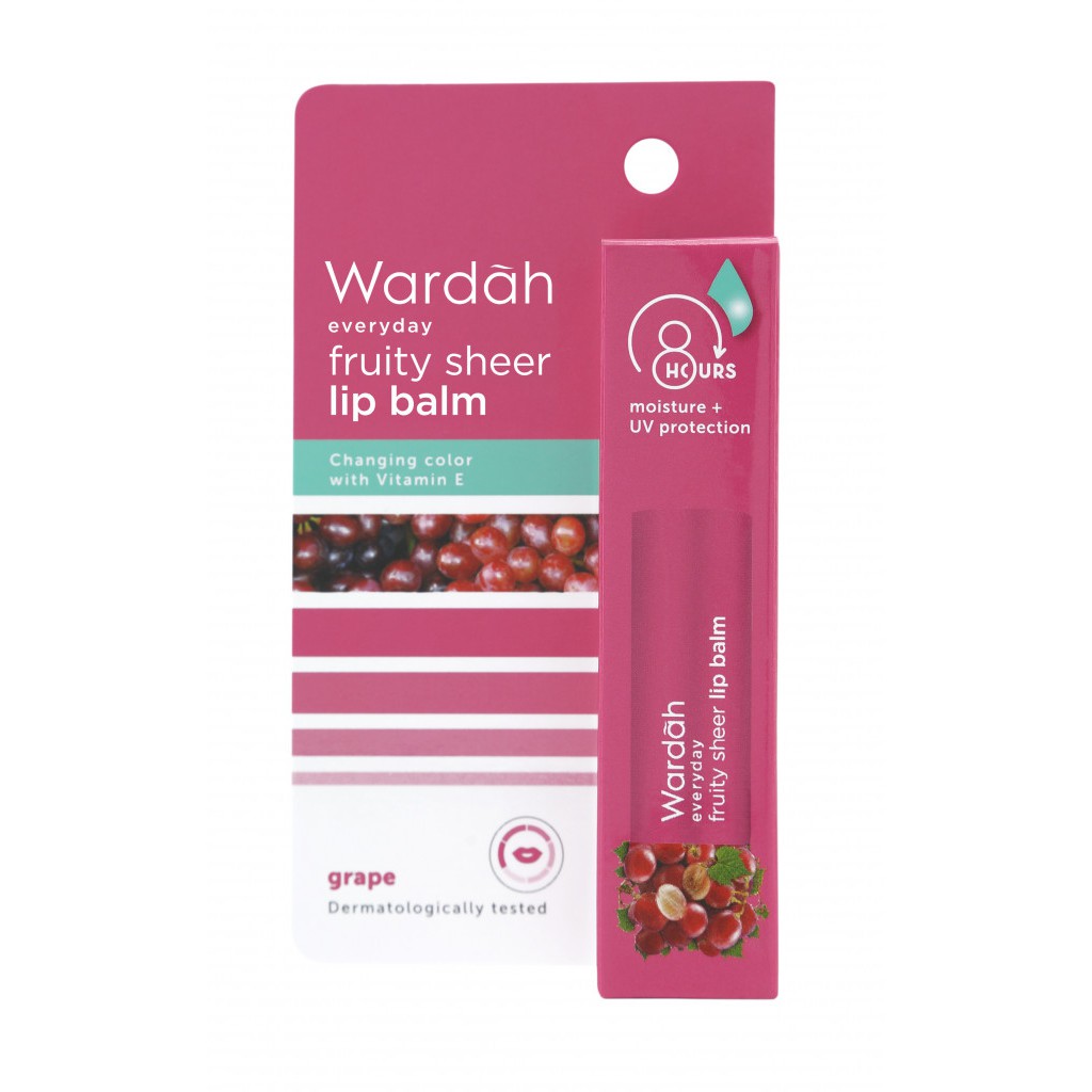 Wardah Everyday Fruity Sheer Lip Balm Grape Wardah Everyday Fruity Sheer Lip Balm Grape