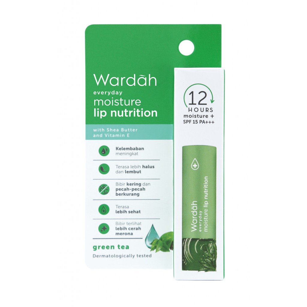 Wardah Everyday Moisture Lip Nutrition Green Tea