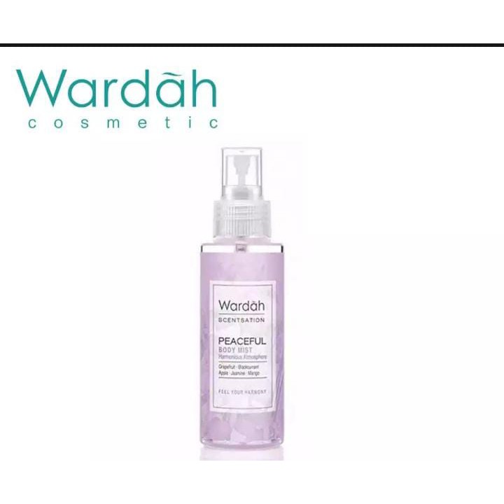 Wardah Scentsation Body Mist 100ml - Peaceful Wardah Scentsation Body Mist 100ml - Peaceful