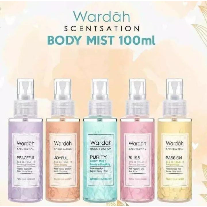 Wardah Scentsation Body Mist 100ml - Peaceful Wardah Scentsation Body Mist 100ml - Peaceful