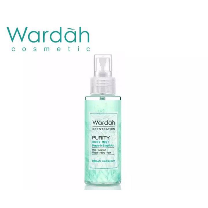 Wardah Scentsation Body Mist 100ml - Purity Wardah Scentsation Body Mist 100ml - Purity