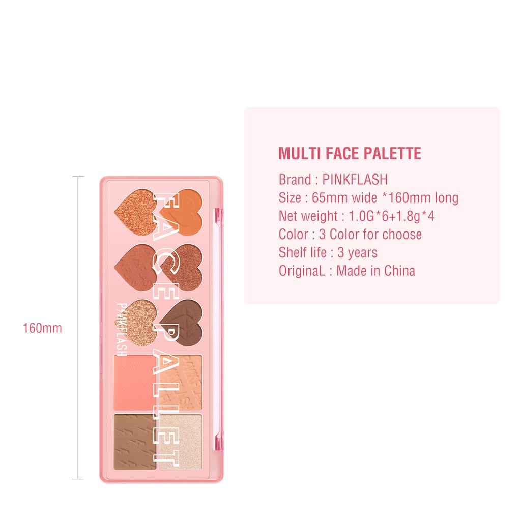 Pinkflash Multi Face Pallet PF-M02 #01 Mandarin Latte