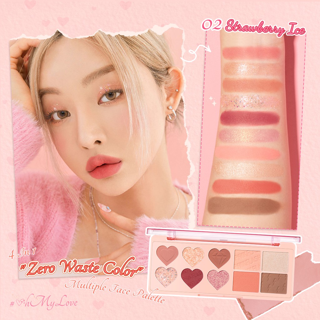 Pinkflash Multi Face Pallet PF-M02 #02 Strawberry Ice Pinkflash Multi Face Pallet PF-M02 #02 Strawberry Ice