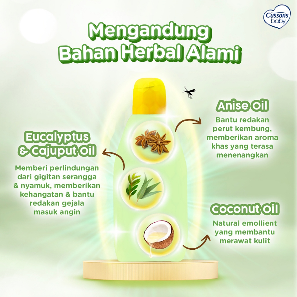 Cussons Baby Minyak Telon Oil PLUS 60ml