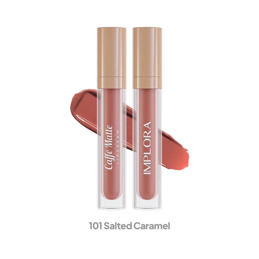 Implora Caffe Matte Lipcream 2.9gr - 101 Salted Caramel Implora Caffe Matte Lipcream 2.9gr - 101 Salted Caramel