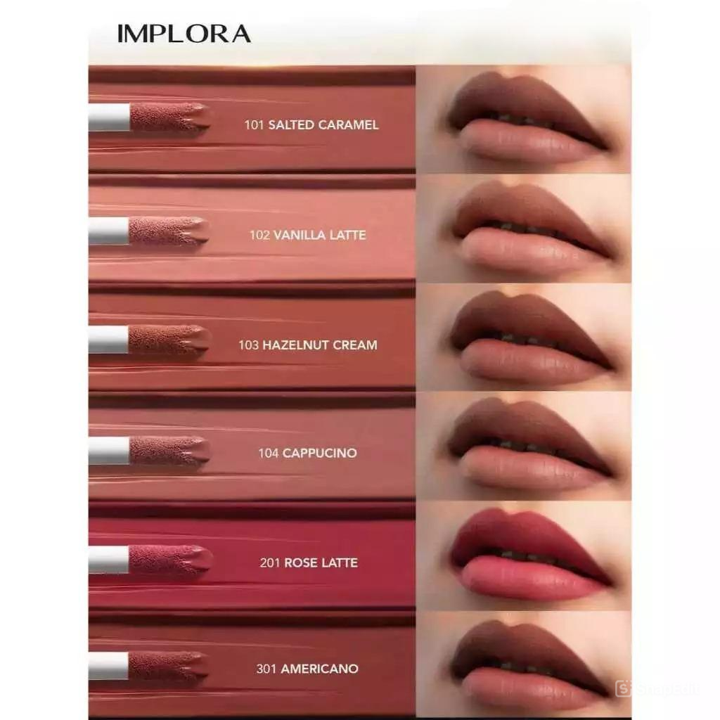 Implora Caffe Matte Lipcream 2.9gr - 101 Salted Caramel Implora Caffe Matte Lipcream 2.9gr - 101 Salted Caramel
