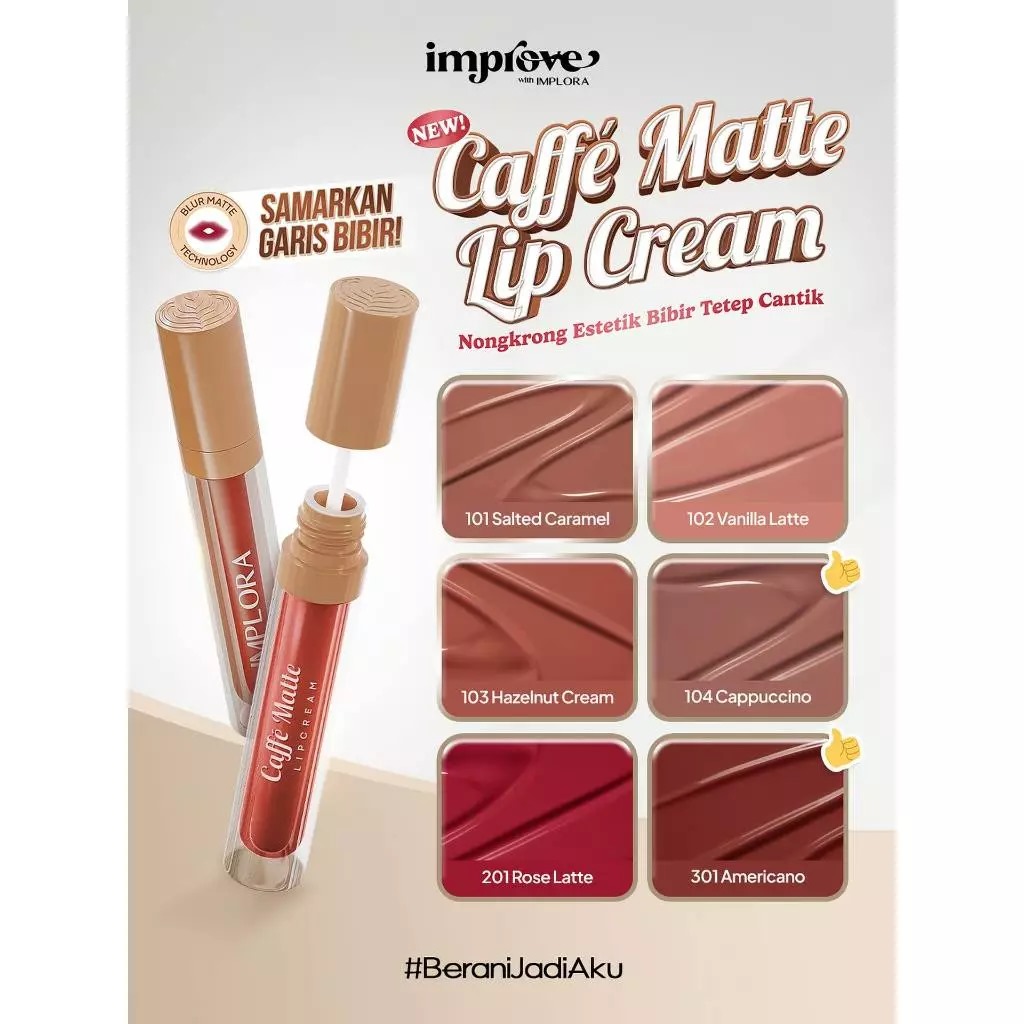 Implora Caffe Matte Lipcream 2.9gr - 101 Salted Caramel