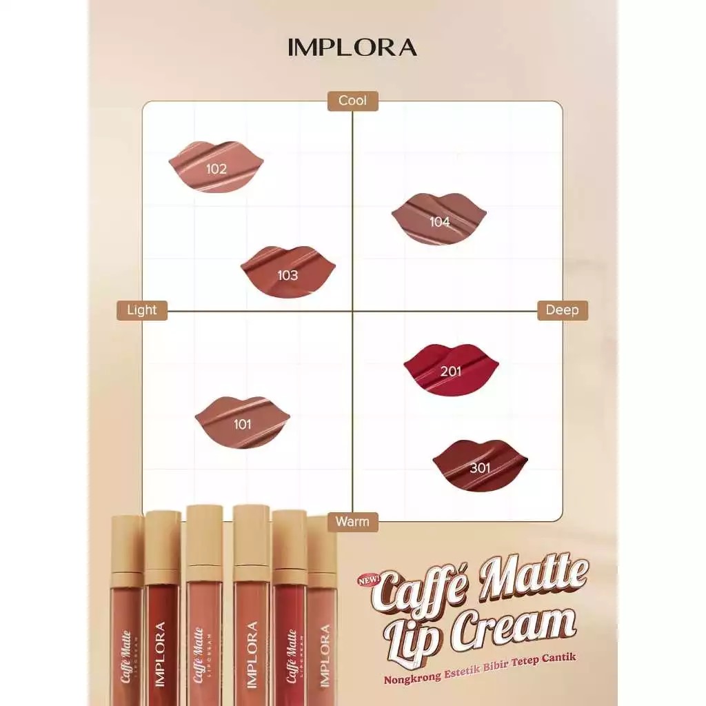 Implora Caffe Matte Lipcream 2.9gr - 101 Salted Caramel