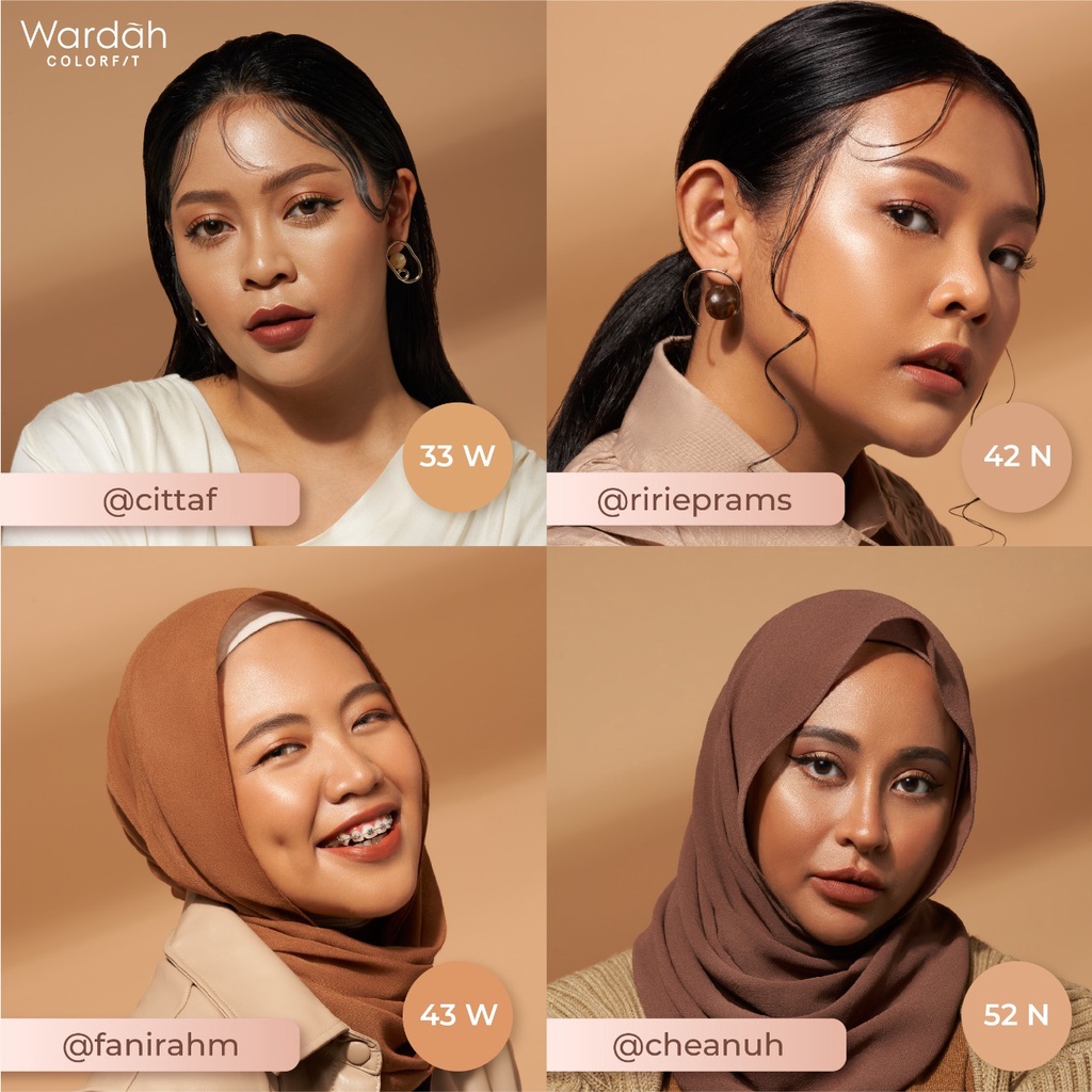 Wardah Colorfit Perfect Glow Cushion 15gr - 42N Neutral Sand