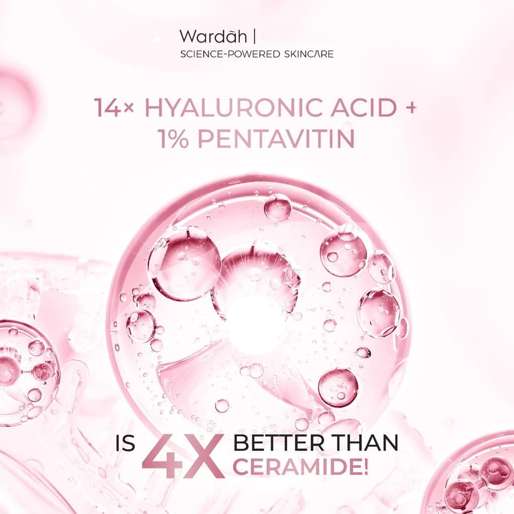 Wardah Hydra Rose 14X Hyaluron Pentavitin Deep Barrier Serum 30ml