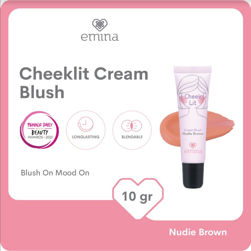 Emina Cheek Lit Cream Blush Nudie Brown 10ml