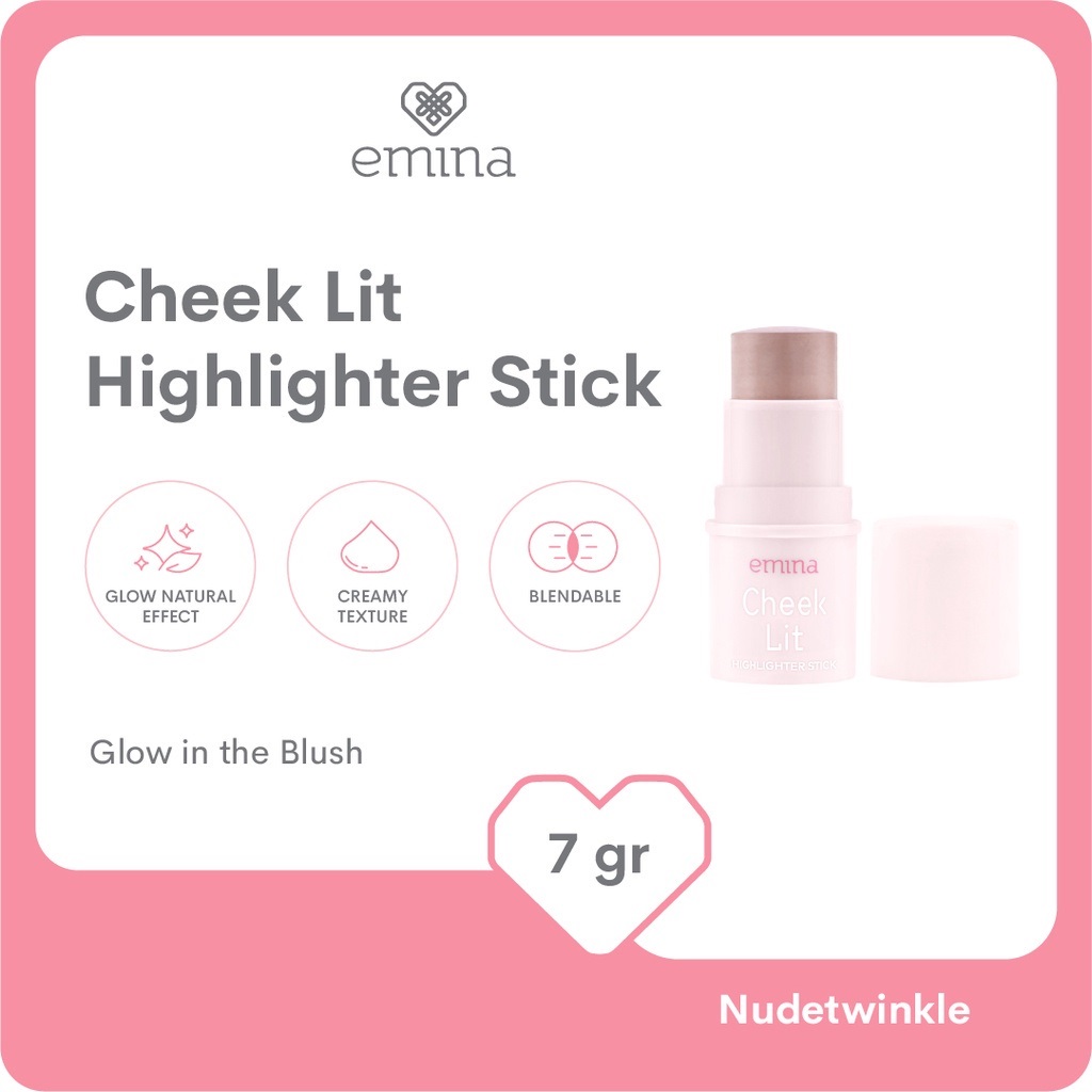 Emina Cheek Lit Highlighter Stick Nudetwinkle 7gr