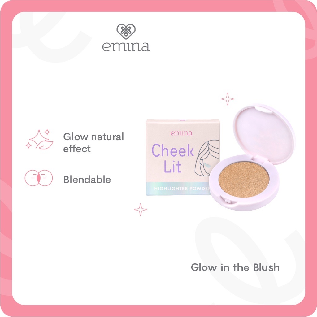Emina Cheek Lit Highlighter Powder Nudesparkle 3,8gr Emina Cheek Lit Highlighter Powder Nudesparkle 3,8gr