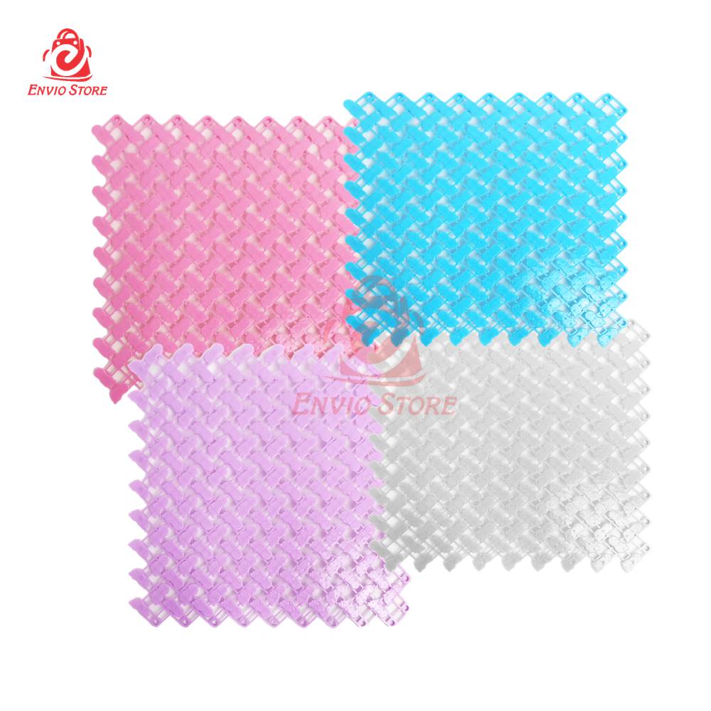(Isi 4) Karpet Kamar Mandi Anti Slip 24x24cm (Keset Anti Licin)