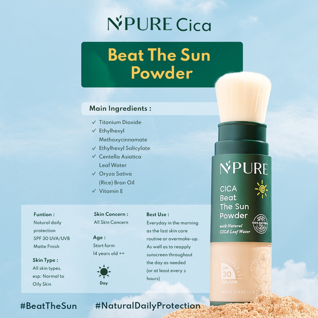 Npure Cica Beat The Sun Powder 5gr
