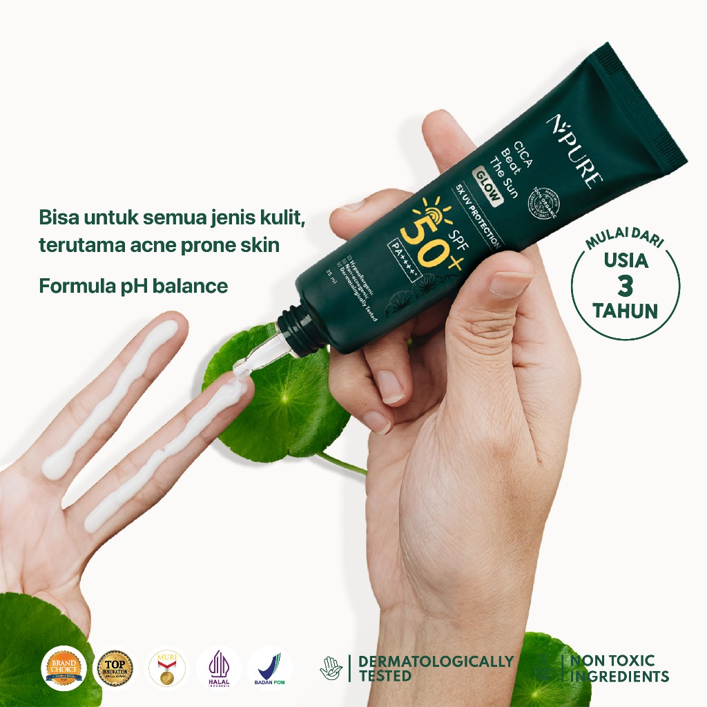 Npure Cica Beat The Sun Glow SPF 50+ PA++++ 35ml