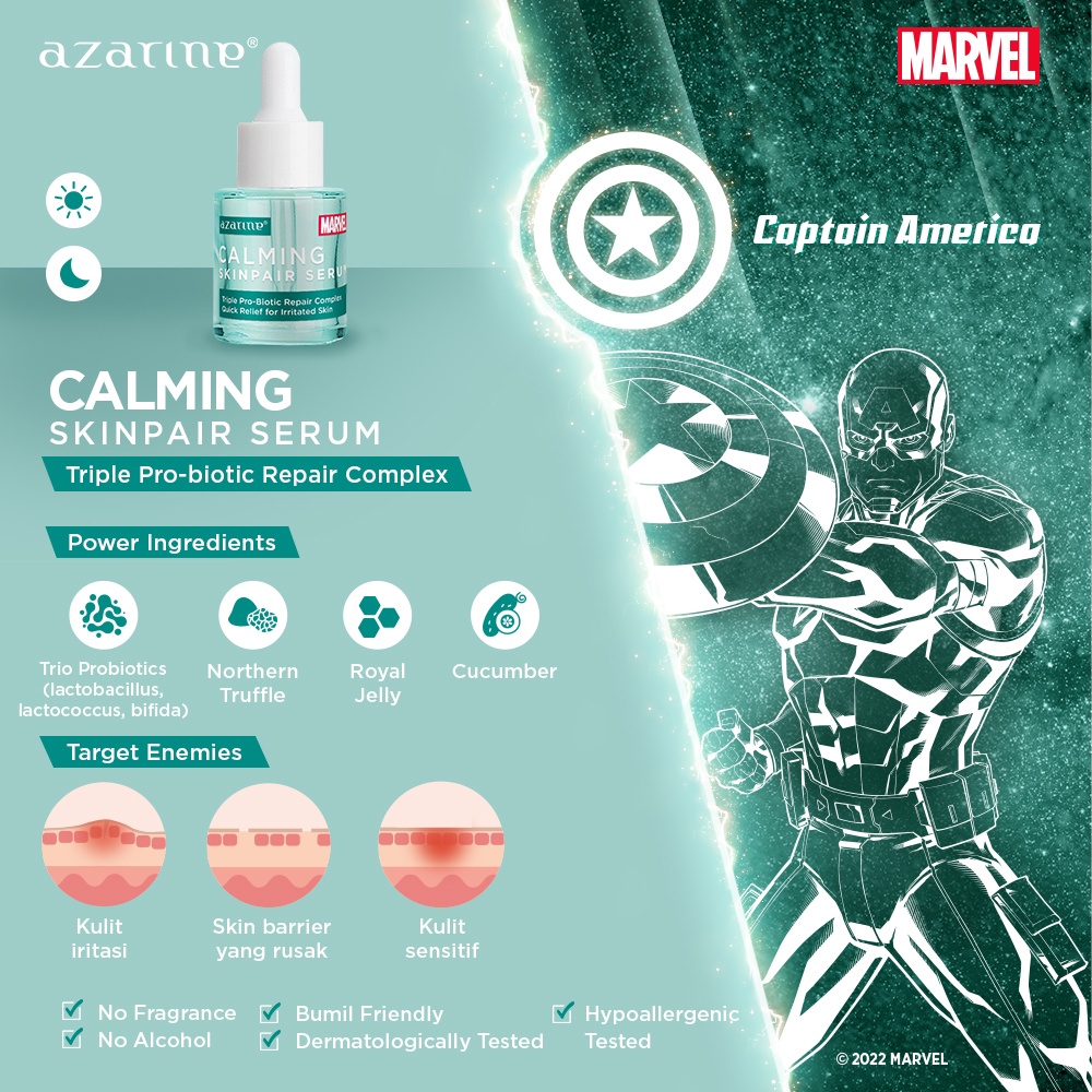 Azarine x Marvel Calming Skinpair Serum 20ml *